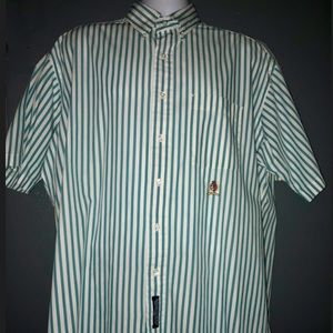 Tommy Hilfiger Men's Button Up Short Sleeve Shirt